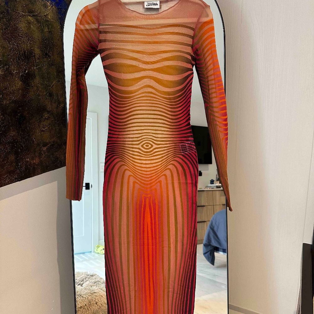 Jean Paul Gaultier Printed Morphing Dress - Small